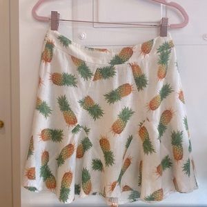 Farm Linen Pineapple Mini Skirt